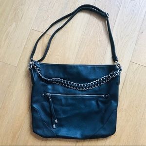 Black shoulder/crossbody bag